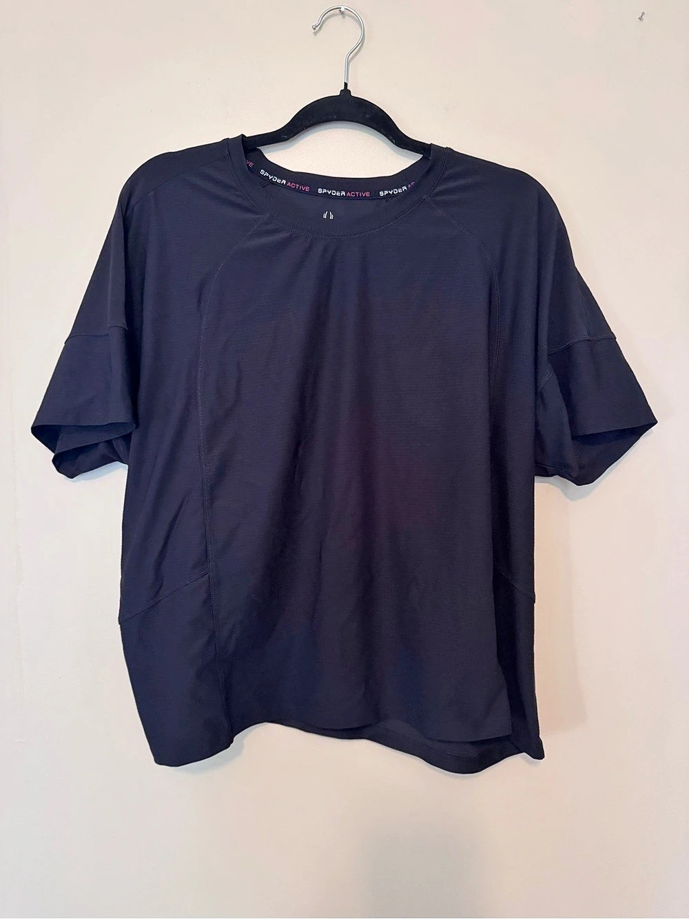 Spyder Active short sleeve shirt Black XL Athletic Shirt Like New